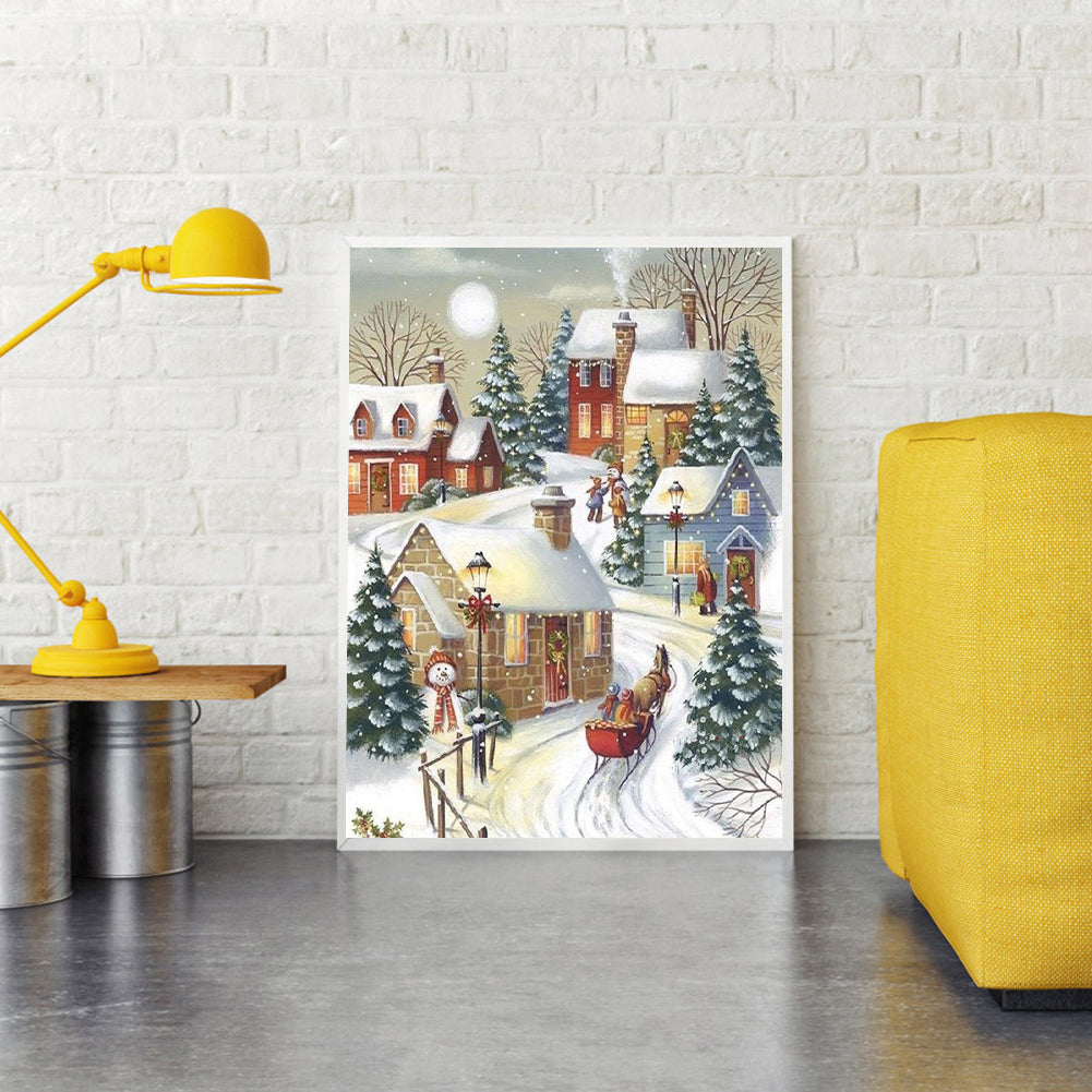 Snow - 11CT Stamped Cross Stitch 50*40CM
