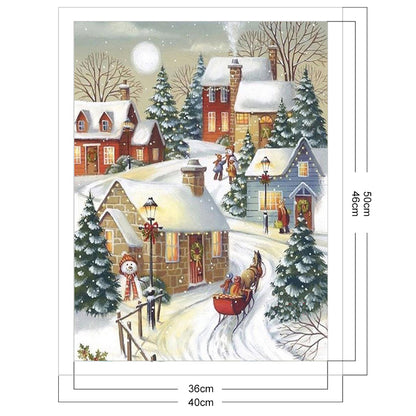 Snow - 11CT Stamped Cross Stitch 50*40CM