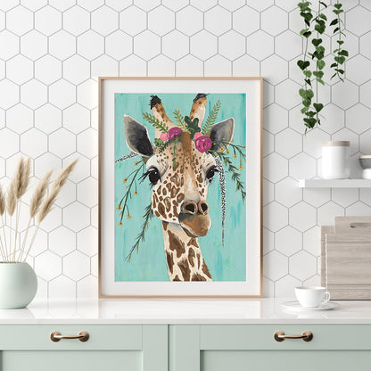 Giraffe - 11CT Stamped Cross Stitch 40*50CM