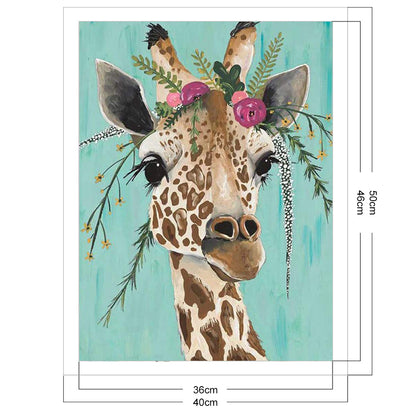 Giraffe - 11CT Stamped Cross Stitch 40*50CM