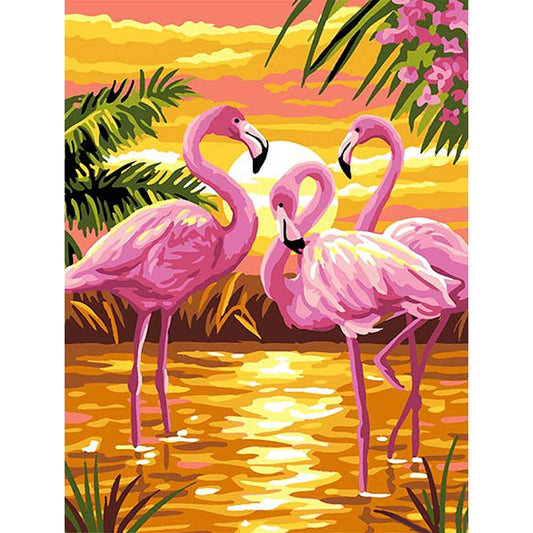 Flamingo - 11CT Stamped Cross Stitch 36*46CM