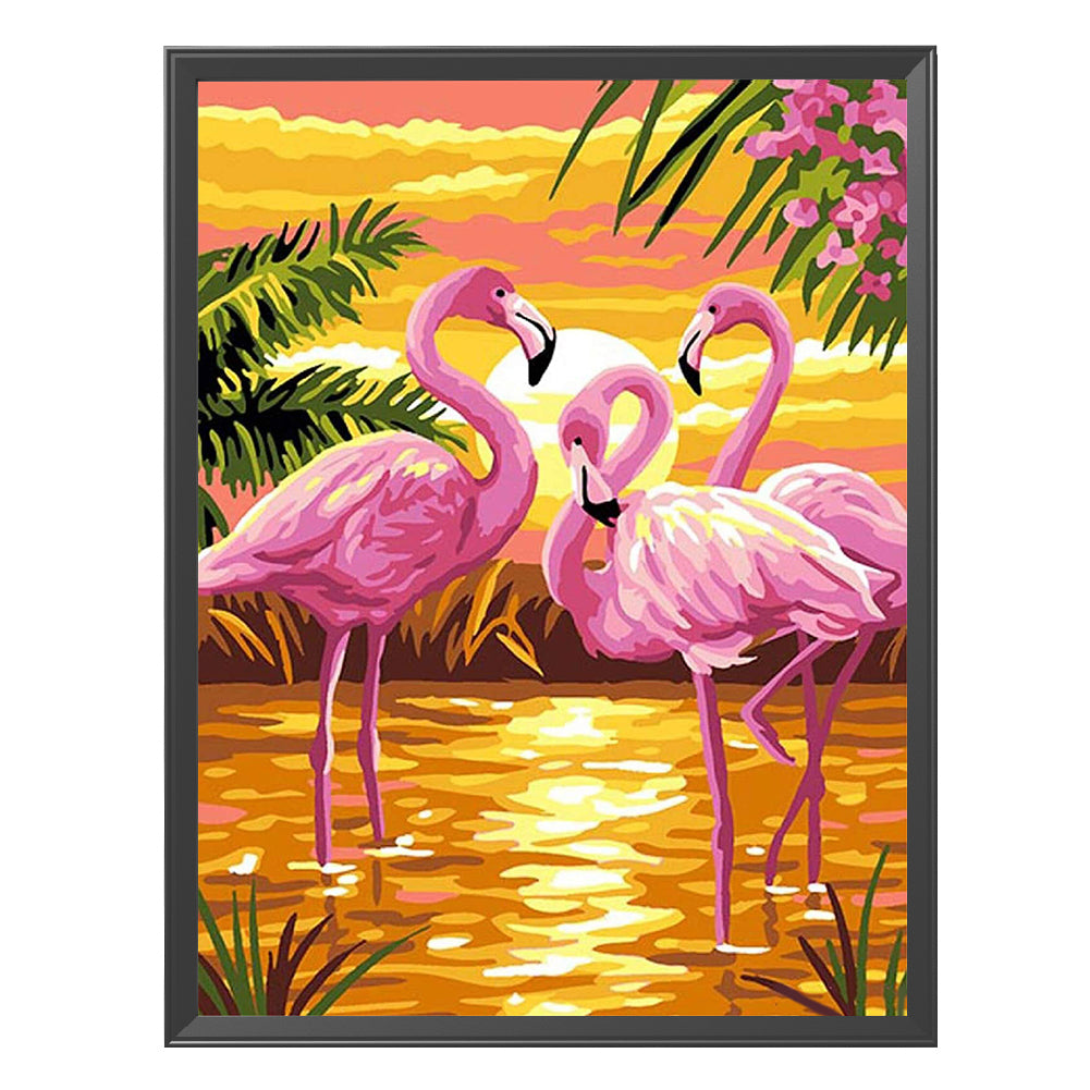 Flamingo - 11CT Stamped Cross Stitch 36*46CM