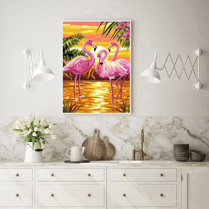 Flamingo - 11CT Stamped Cross Stitch 36*46CM