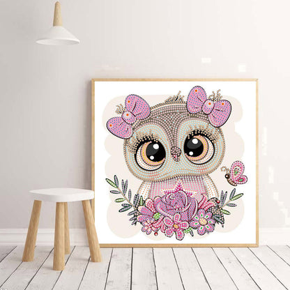 Owl - Special Shaped Drill Diamond Painting 30*30CM