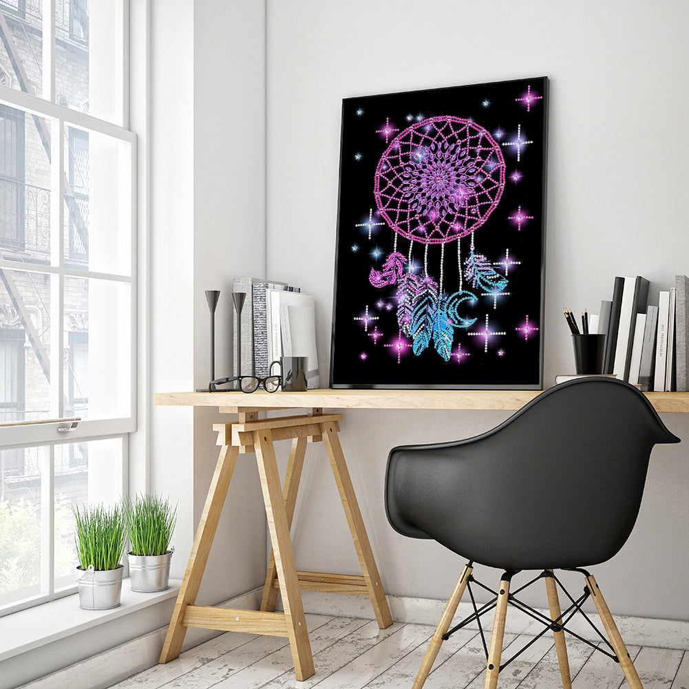 Dreamcatcher - Special Shaped Drill Diamond Painting 30*40CM