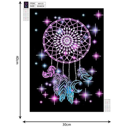 Dreamcatcher - Special Shaped Drill Diamond Painting 30*40CM
