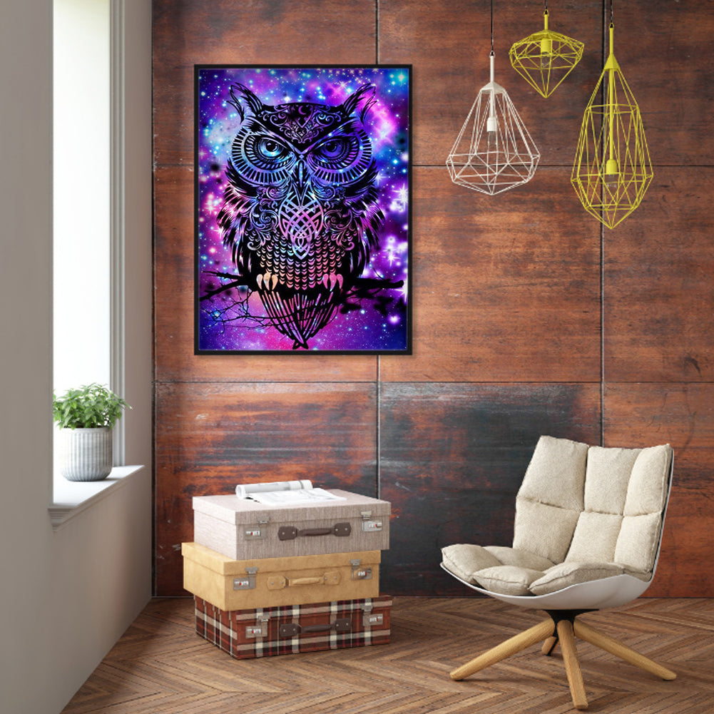 Owl - 11CT Stamped Cross Stitch 36*46CM