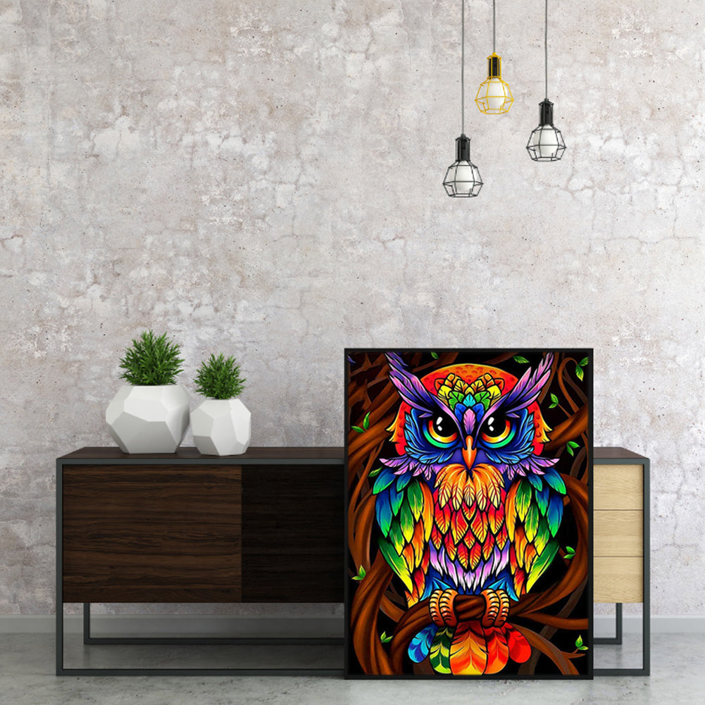 Owl - 11CT Stamped Cross Stitch 36*46CM