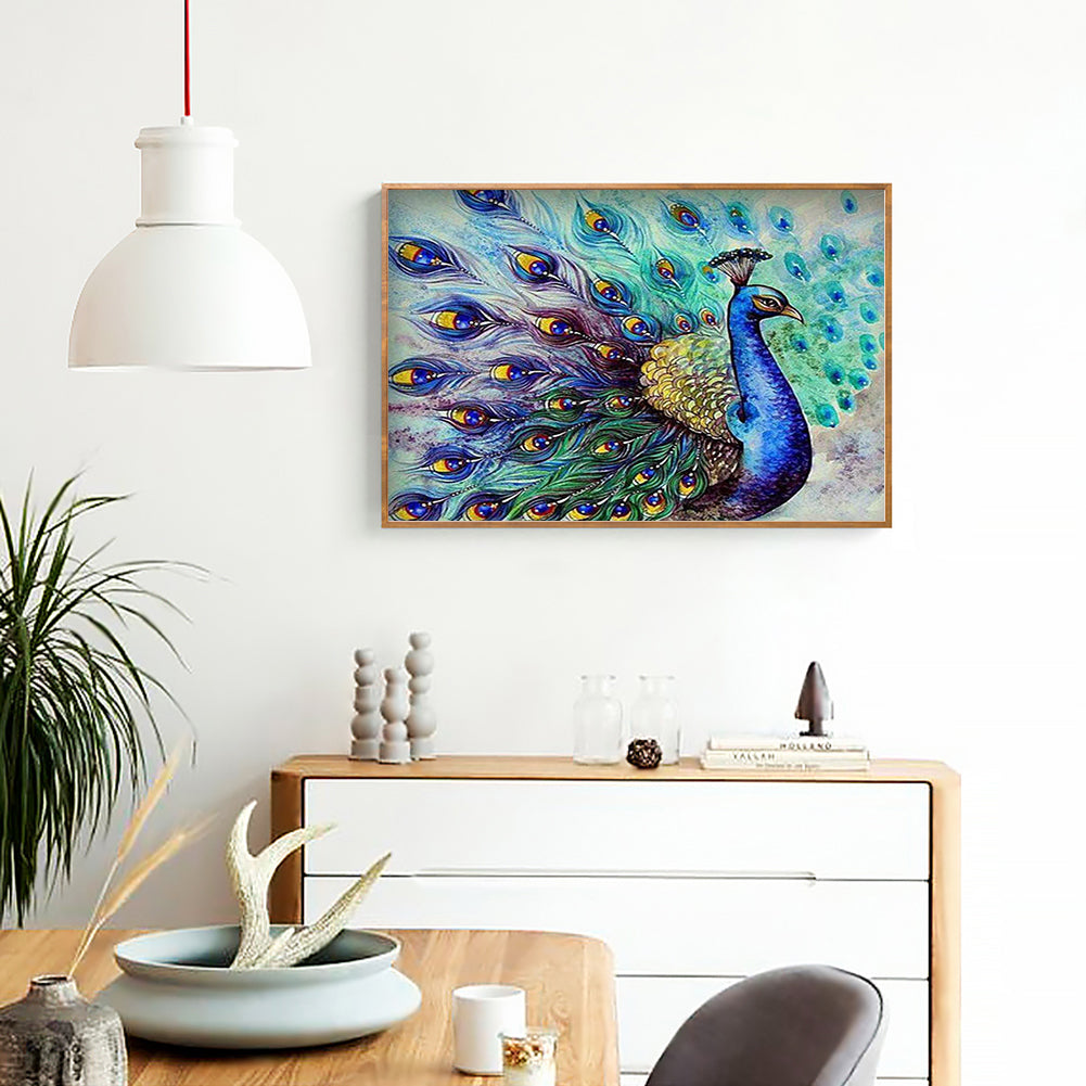 Peacock - 11CT Stamped Cross Stitch 36*46CM