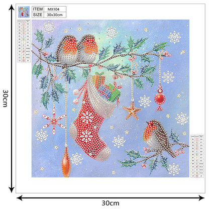 Christmas - Special Shaped Drill Diamond Painting 30*30CM