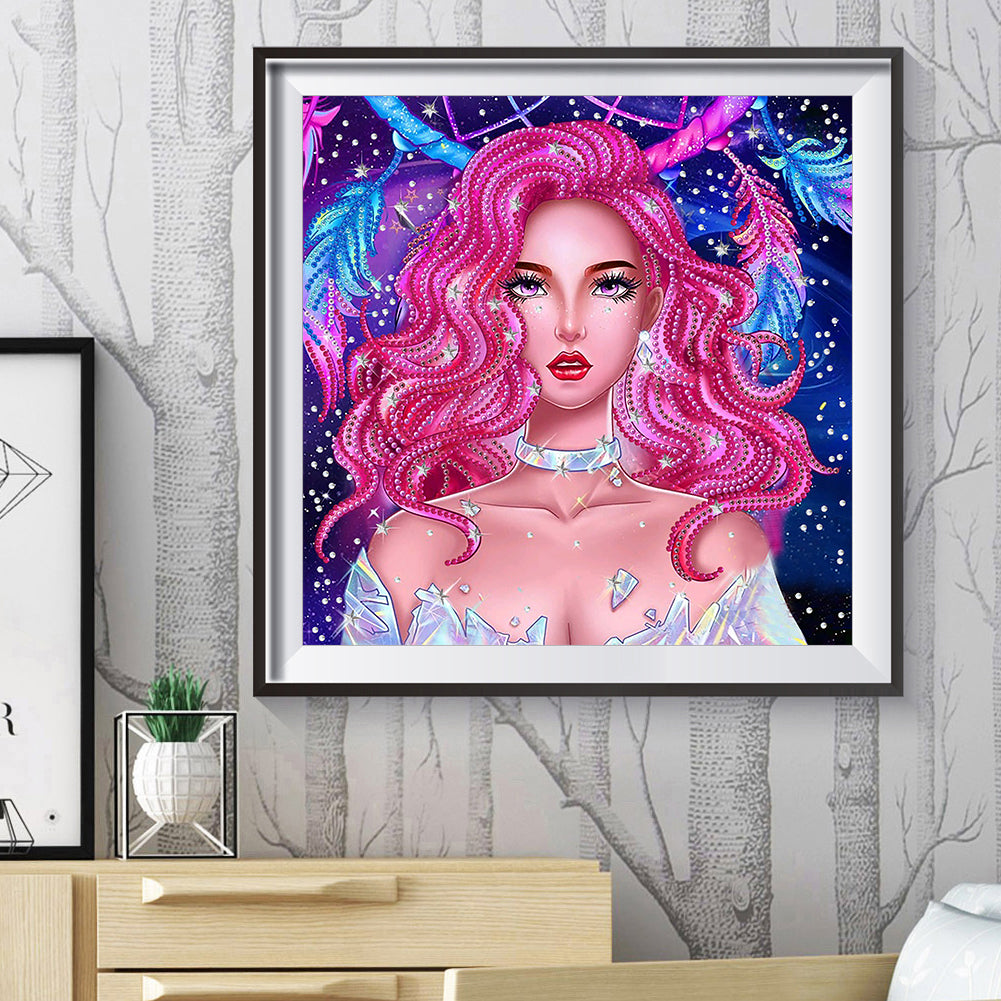 Girl - Special Shaped Drill Diamond Painting 30*30CM