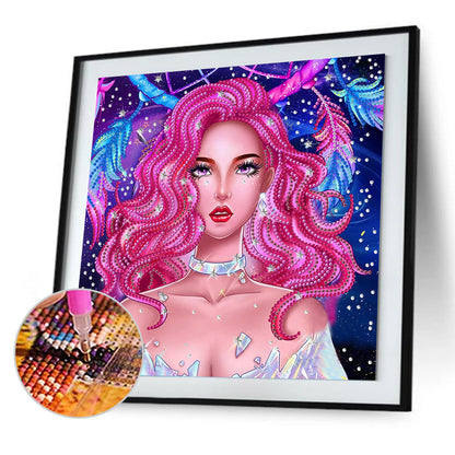Girl - Special Shaped Drill Diamond Painting 30*30CM