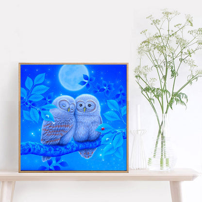 Owl - Full Round Drill Diamond Painting 30*30CM