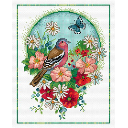 Bird - 11CT Stamped Cross Stitch 35*40CM