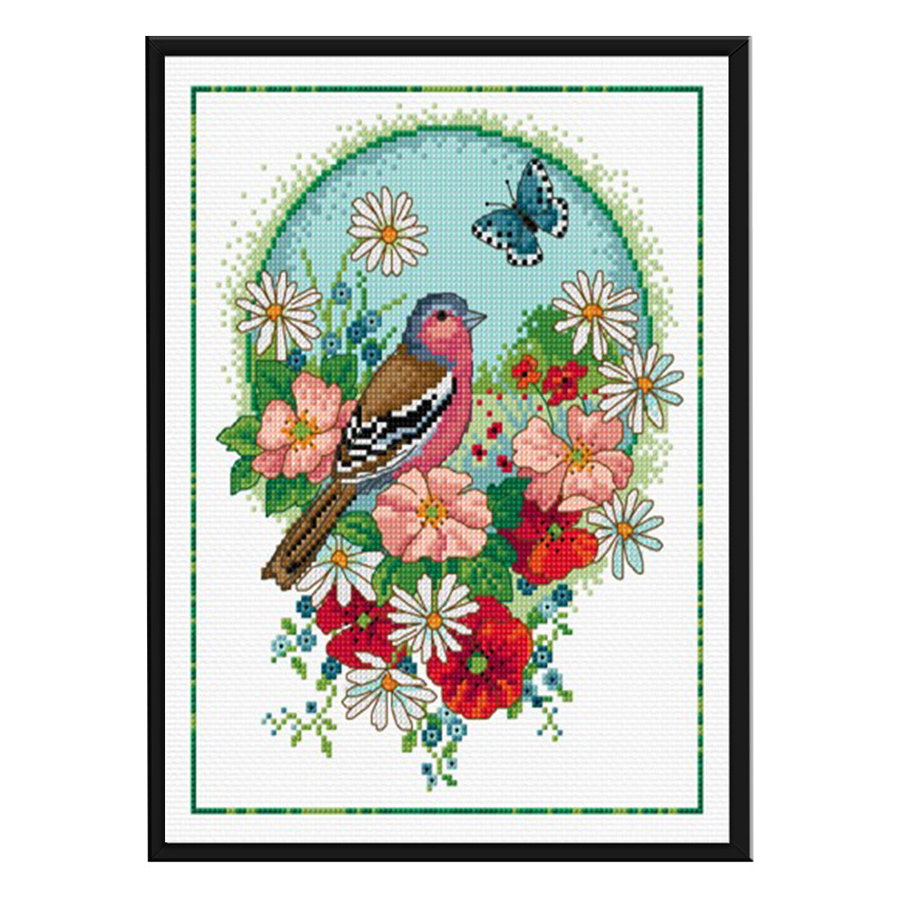 Bird - 11CT Stamped Cross Stitch 35*40CM