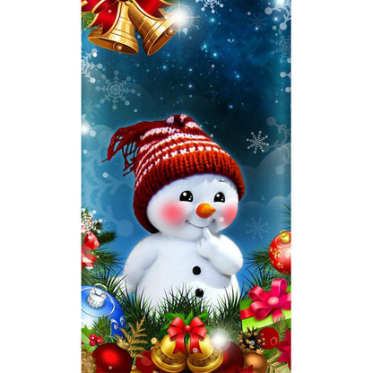 Snowman - Full Round Drill Diamond Painting 40*80CM