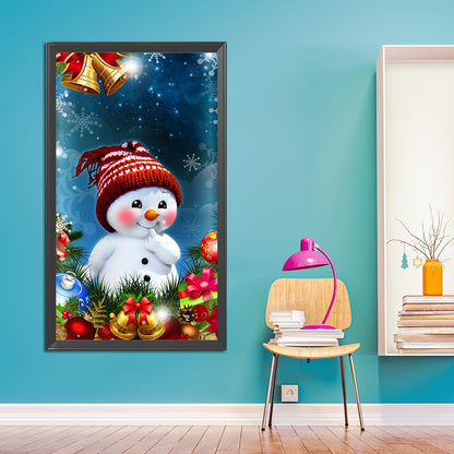 Snowman - Full Round Drill Diamond Painting 40*80CM