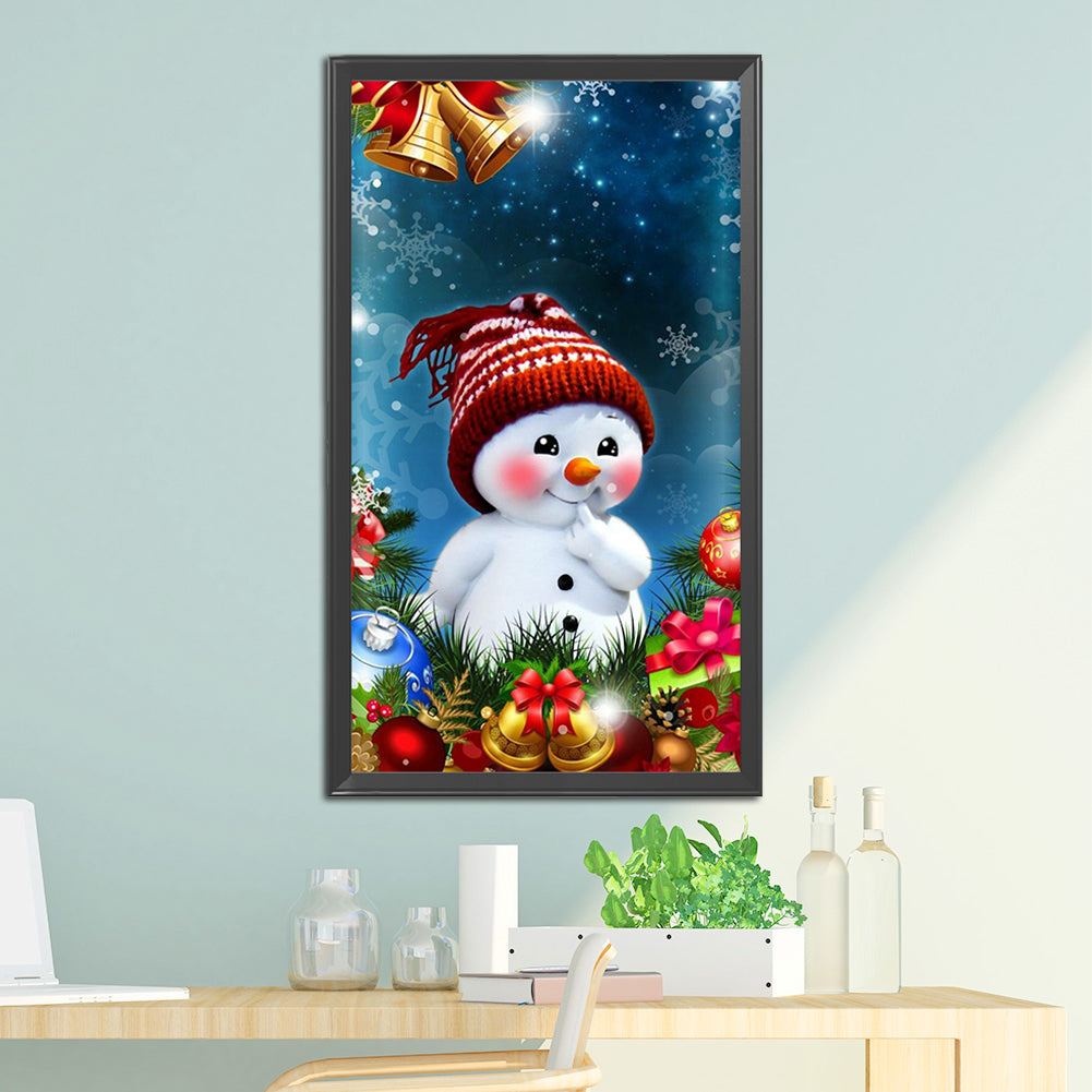 Snowman - Full Round Drill Diamond Painting 40*80CM