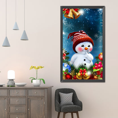 Snowman - Full Round Drill Diamond Painting 40*80CM