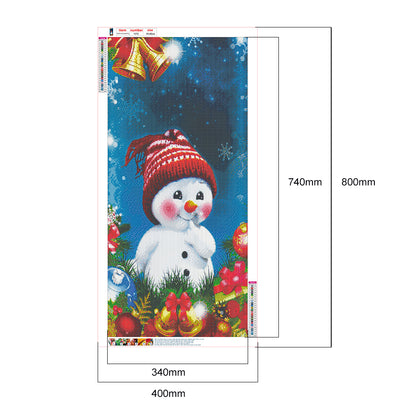 Snowman - Full Round Drill Diamond Painting 40*80CM