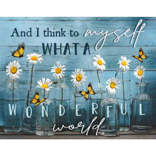 Flower - Full Round Drill Diamond Painting 50*40CM