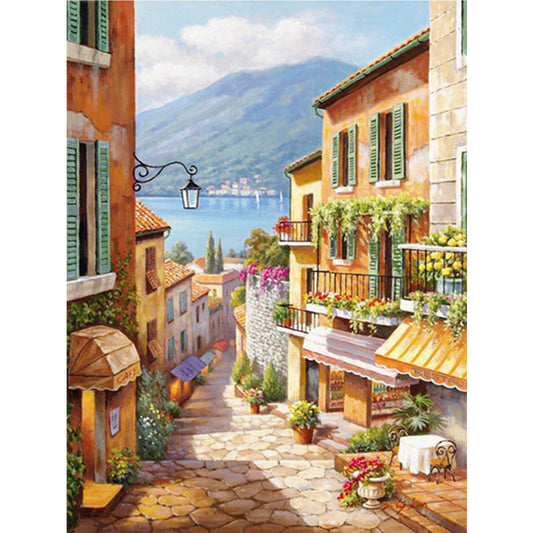 Street - 11CT Stamped Cross Stitch 50*66CM