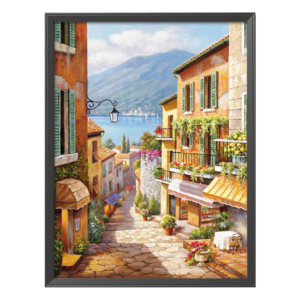Street - 11CT Stamped Cross Stitch 50*66CM