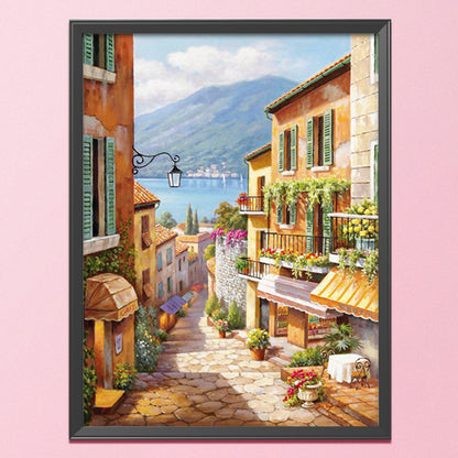 Street - 11CT Stamped Cross Stitch 50*66CM