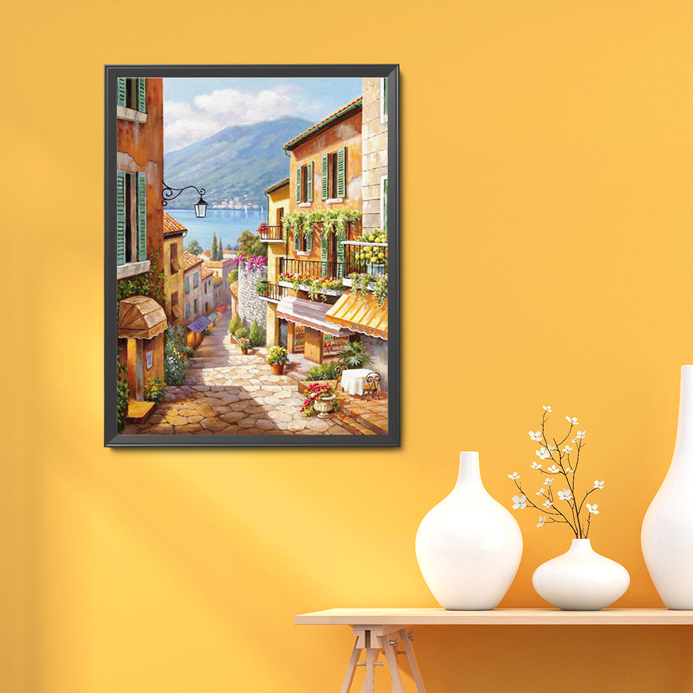 Street - 11CT Stamped Cross Stitch 50*66CM