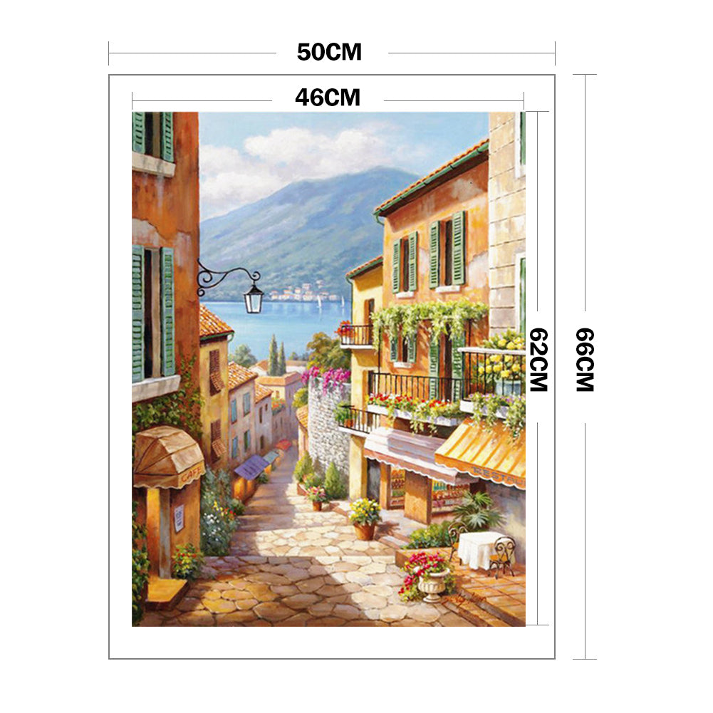 Street - 11CT Stamped Cross Stitch 50*66CM