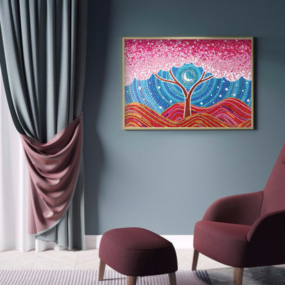 Cherry Tree - Special Shaped Drill Diamond Painting 40*30CM
