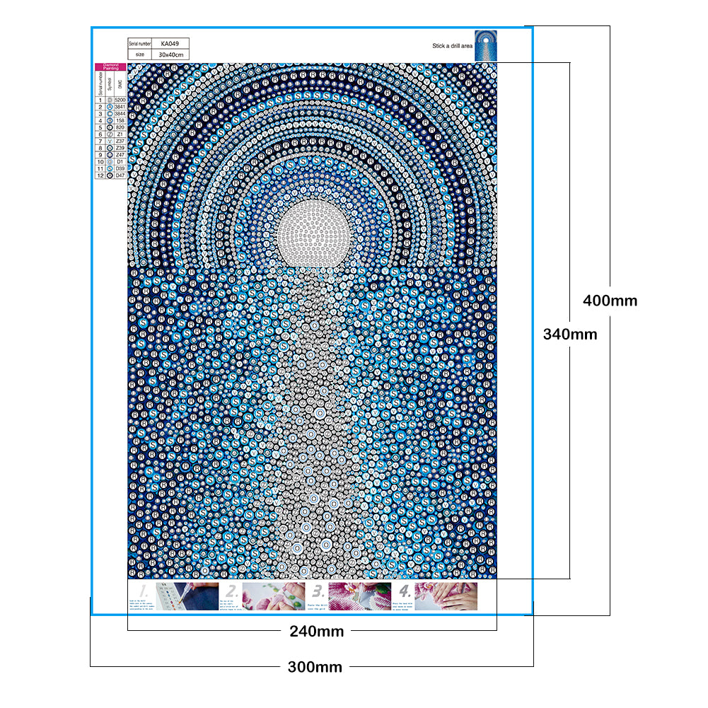 Sea Surface - Special Shaped Drill Diamond Painting 30*40CM