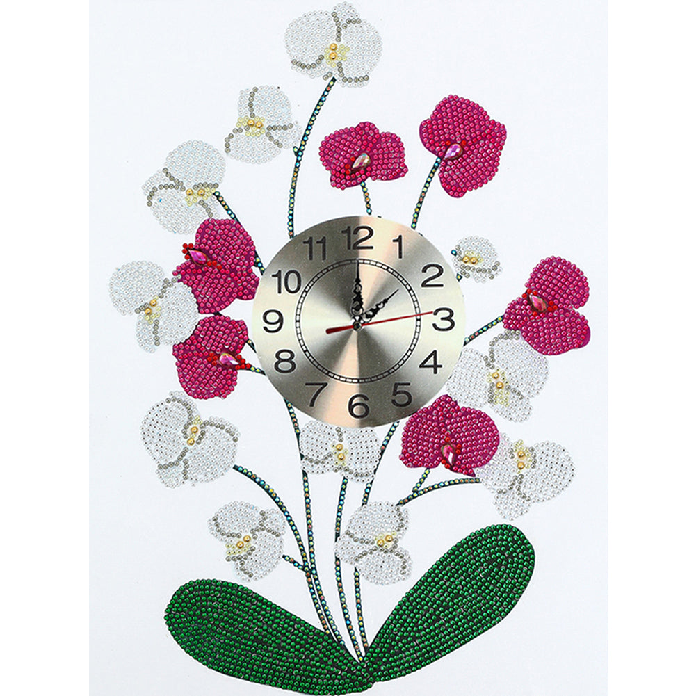 DIY Part Drill Special Shaped Diamond Clock 5D Mosaic Color Painting Kit