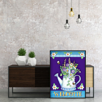 Welcome Word - Full Round Drill Diamond Painting 30*40CM