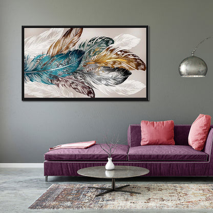 Feathers - Full Round Drill Diamond Painting 80*40CM