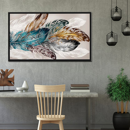 Feathers - Full Round Drill Diamond Painting 80*40CM