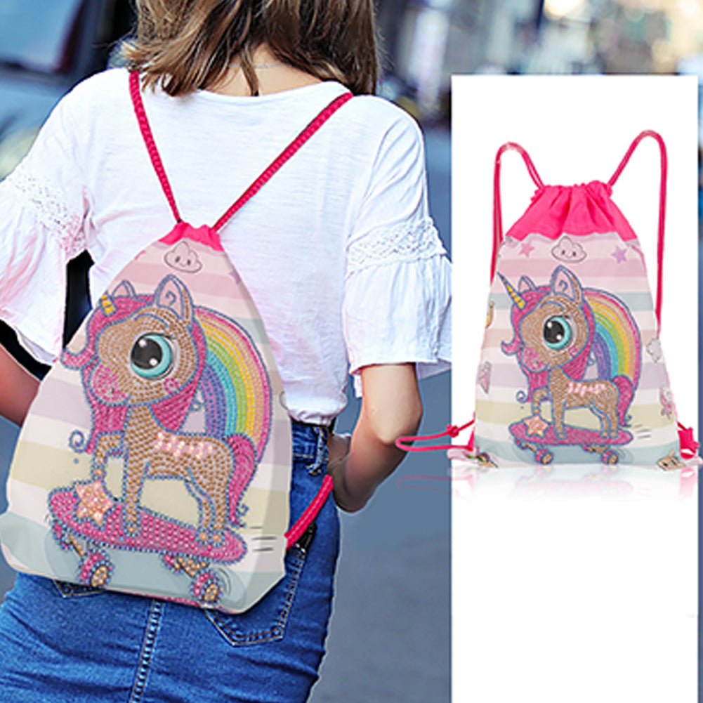 Diamond Painting DIY Special Shaped Drill Cute Animals Mosaic Backpack Kit