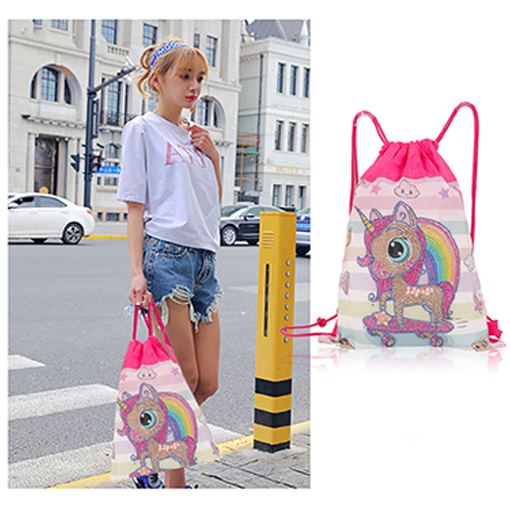 Diamond Painting DIY Special Shaped Drill Cute Animals Mosaic Backpack Kit