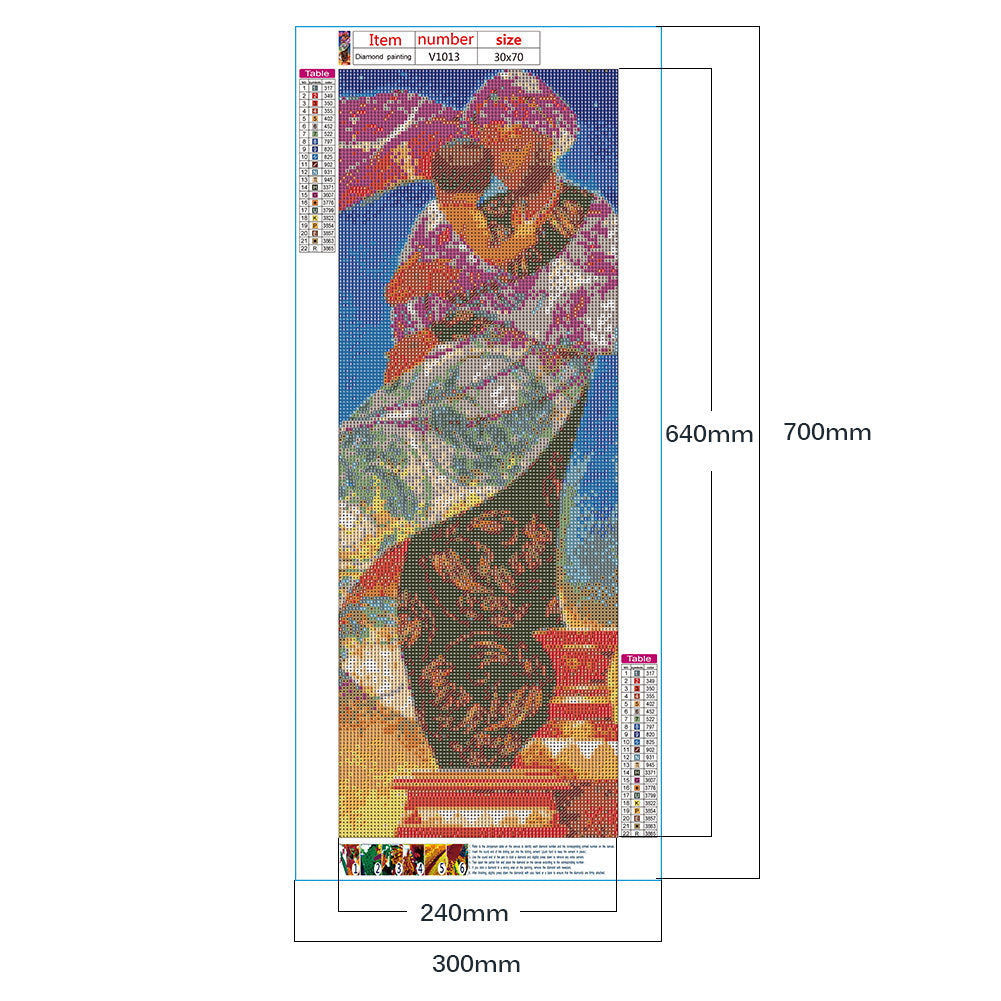 Character Series - Full Round Drill Diamond Painting 30*70CM