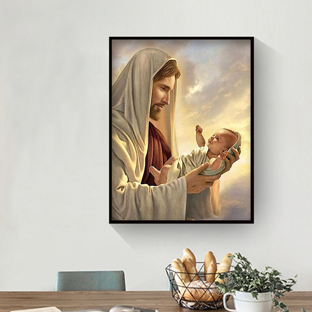 Jesus - Full Round Drill Diamond Painting 30*40CM