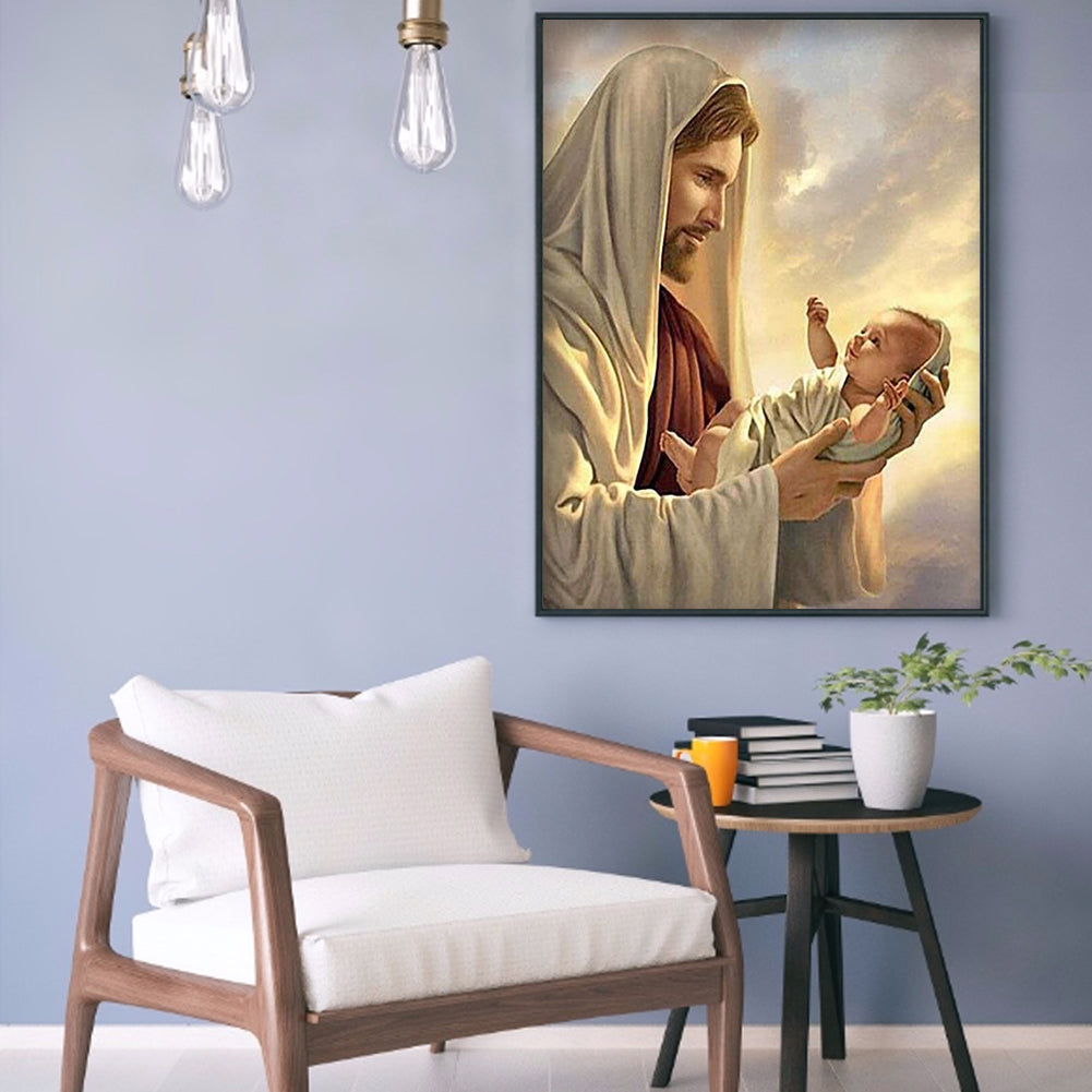 Jesus - Full Round Drill Diamond Painting 30*40CM