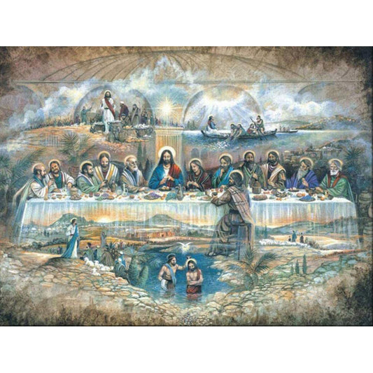 The Last Supper - Full Round Drill Diamond Painting 50*40CM