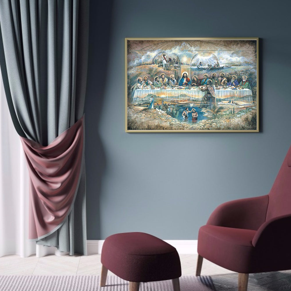 The Last Supper - Full Round Drill Diamond Painting 50*40CM