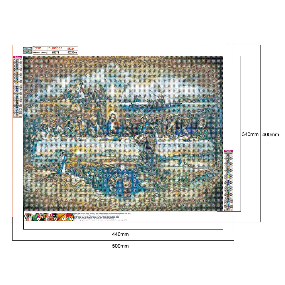 The Last Supper - Full Round Drill Diamond Painting 50*40CM