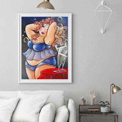 Fat Woman - Full Round Drill Diamond Painting 30*40CM