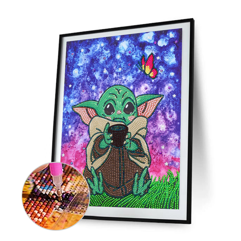 Yoda - Special Shaped Drill Diamond Painting 30*40CM