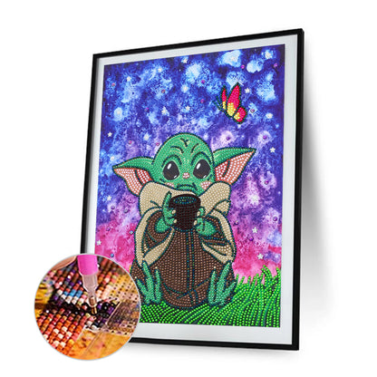 Yoda - Special Shaped Drill Diamond Painting 30*40CM