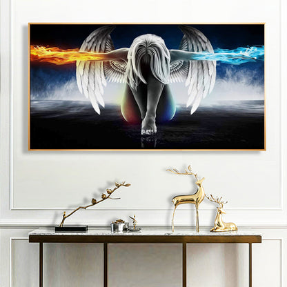 Winged Angel - Full Round Drill Diamond Painting 50*30CM