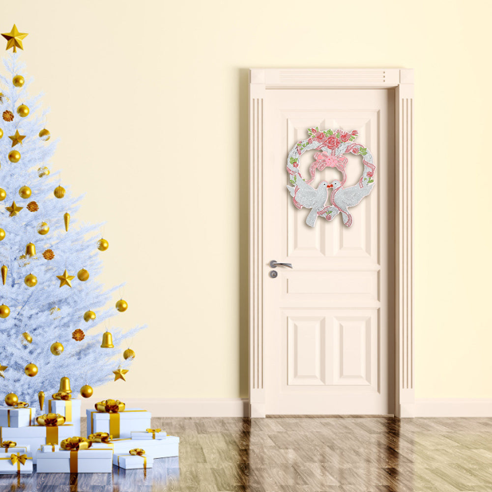 5D DIY Spot Drill Diamond Painting Crystal Wreath Kit Art Crafts Home Decor