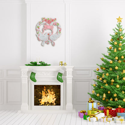 5D DIY Spot Drill Diamond Painting Crystal Wreath Kit Art Crafts Home Decor